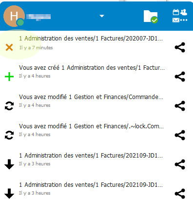 synchro erreur nom fichier