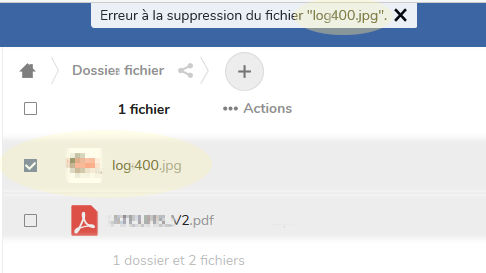j doc erreur suppression de fichier