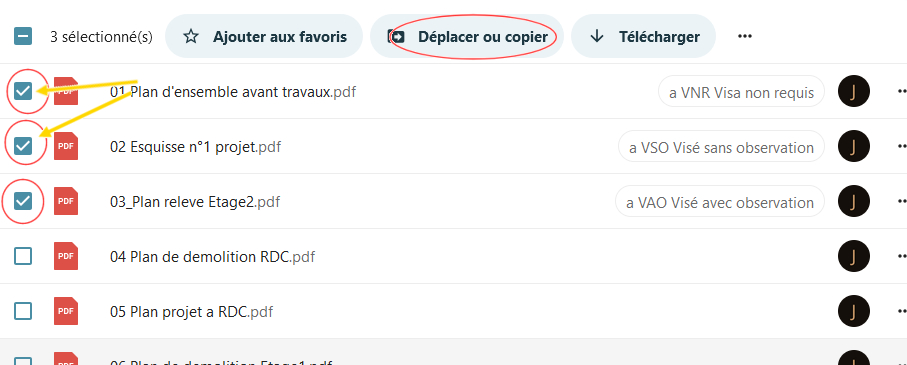 Déplacer fichier